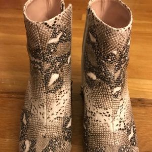 Snake Skin Zara Booties